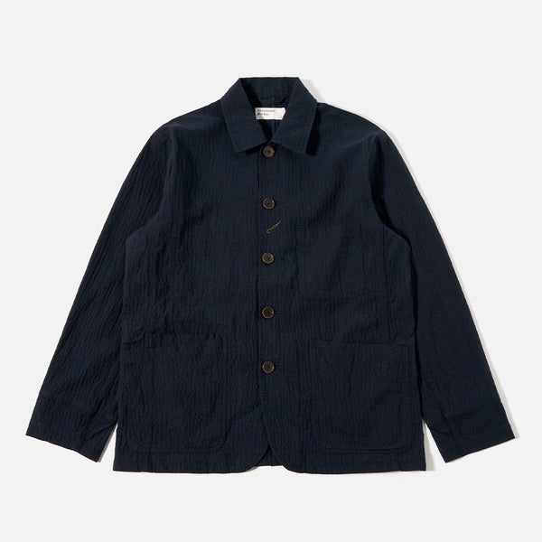 Universal Works - Veste Original bakers -Noir/Marine