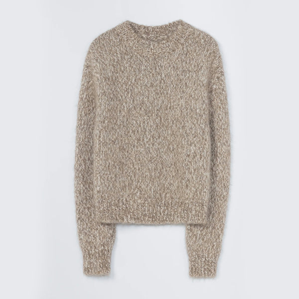 Cordera - Pull Chunky Mélangé - Beige