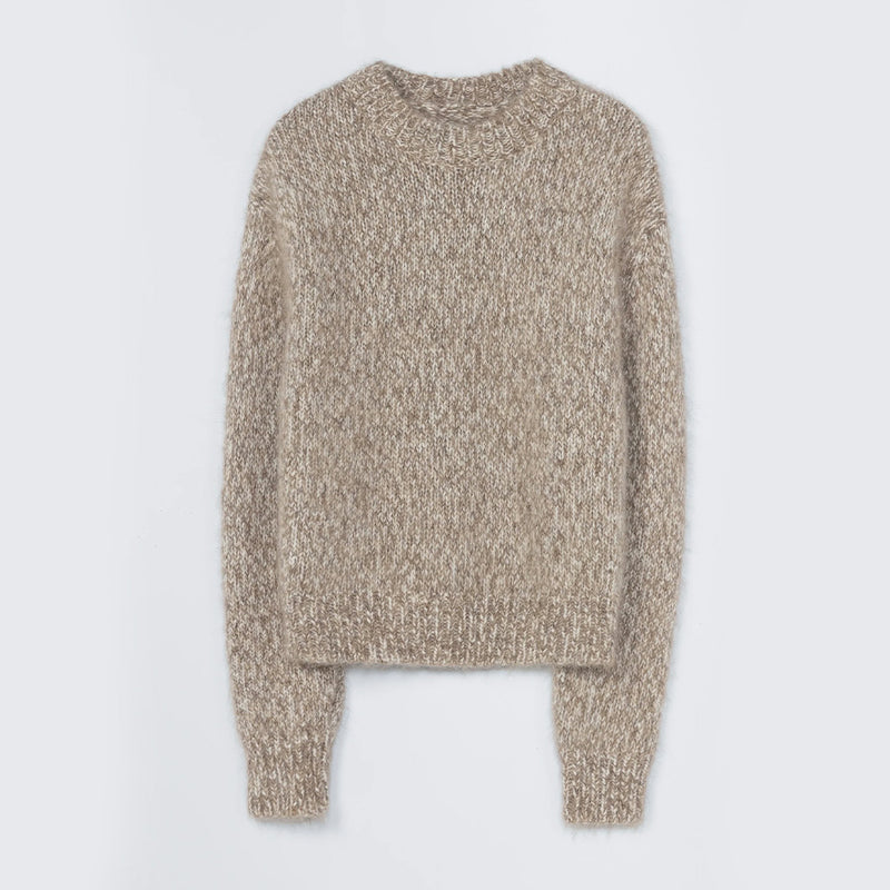 Cordera - Pull Chunky Mélangé - Beige