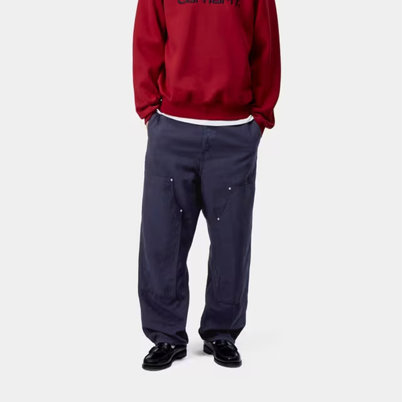 Carhartt WIP - Pantalon Walter Double Knee - Navy Garment Dyed