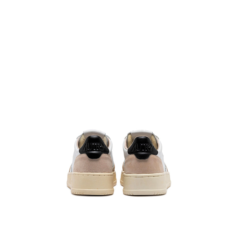 Autry - Baskets Medalist Low Man - Blanc, Noir & Beige