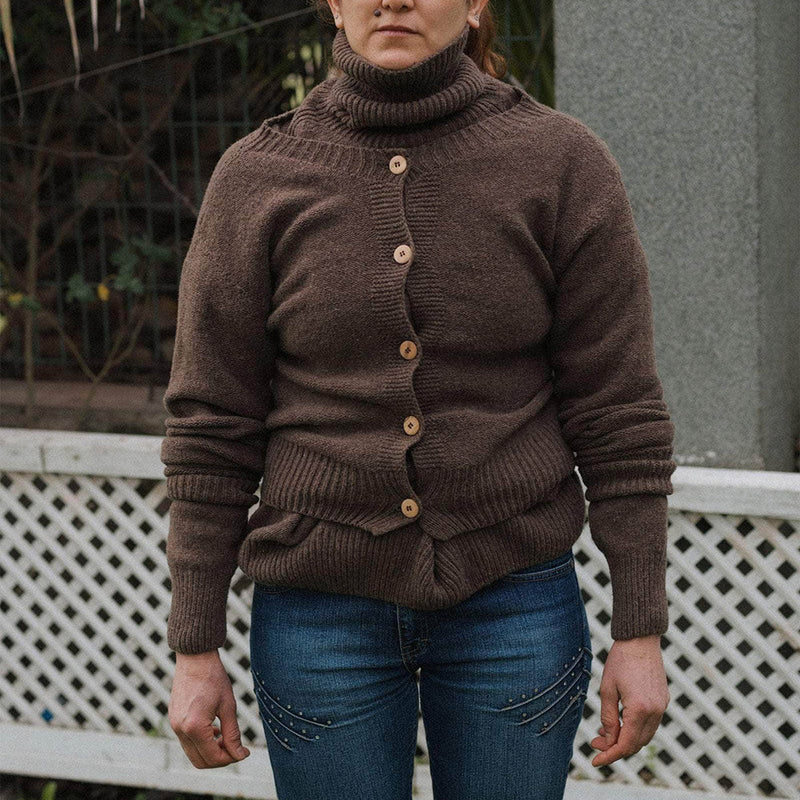 Baserange - Cardigan Tier - Burel Brown