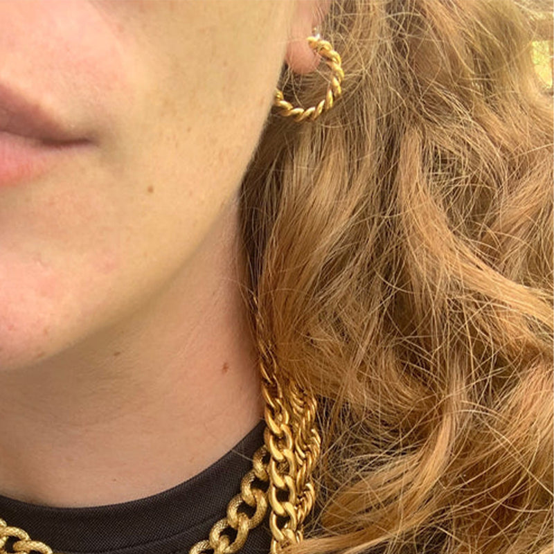 Harpie - Mini Créoles Alize - Or