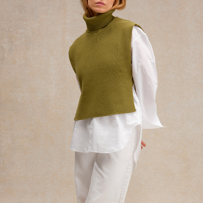 Le Minor - Plastron - Olive Acide