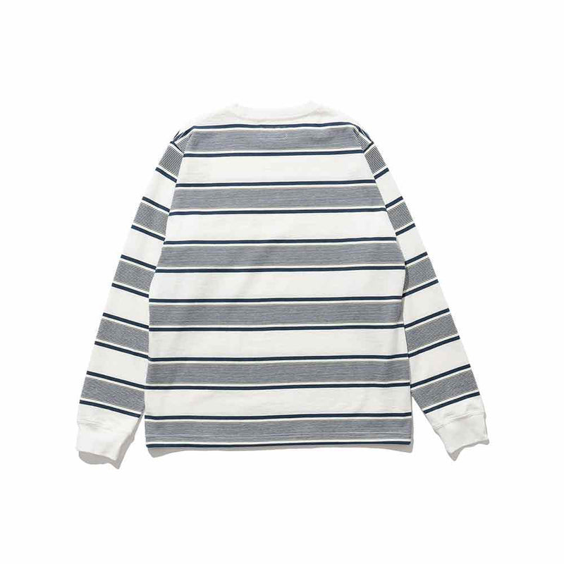 Beams Plus - T-shirt Stripe - Blanc