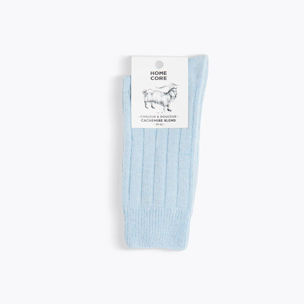 Homecore - Chaussettes Cachemire Mélange - Bleu Bébé