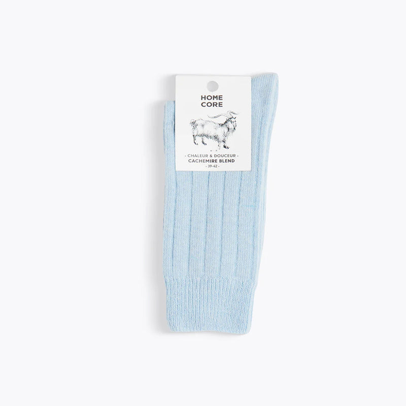 Homecore - Chaussettes Cachemire Mélange - Bleu Bébé