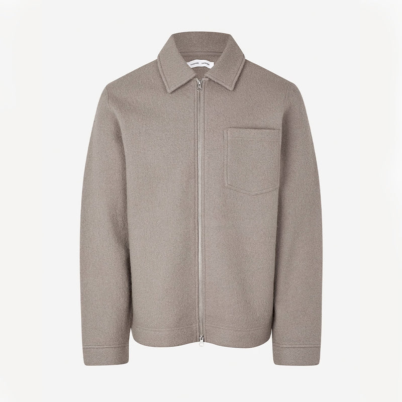 Samsoe Samsoe - Surchemise Hannes Full Zip - Elephant Skin
