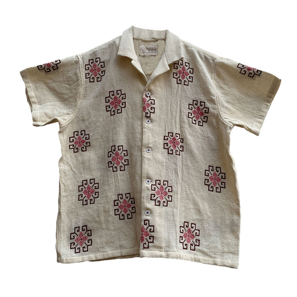 Harago - Chemise Cross Stitch SS2596 - Blanc