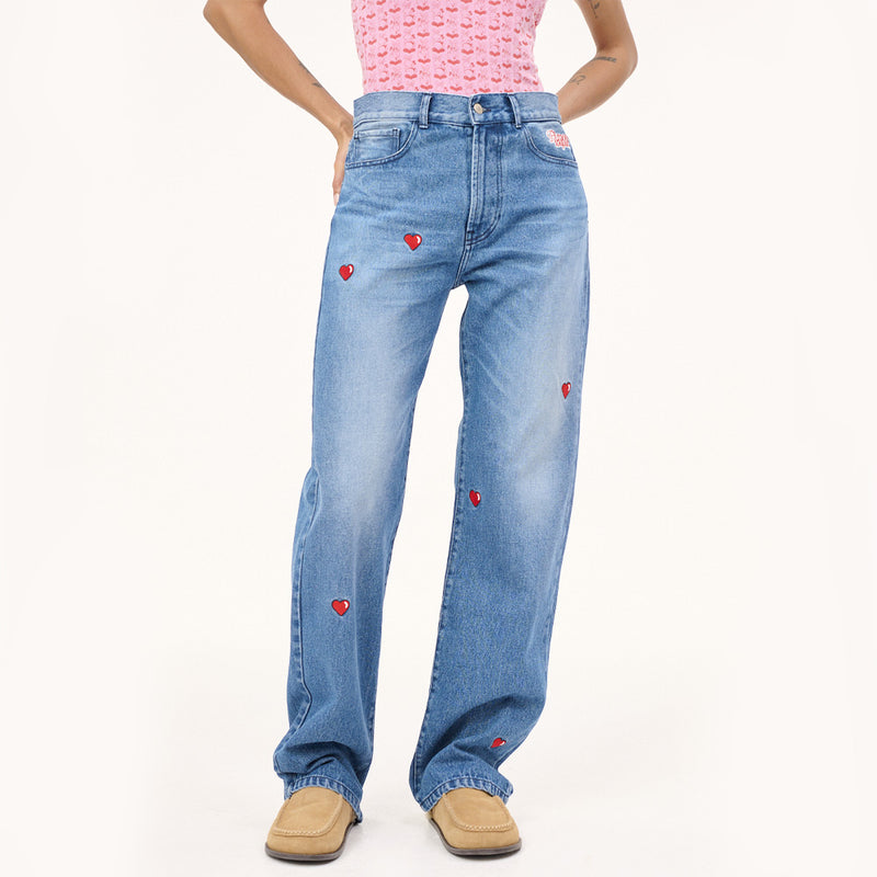 Carne Bollente - Jeans Dalmatians  - Washed Blue