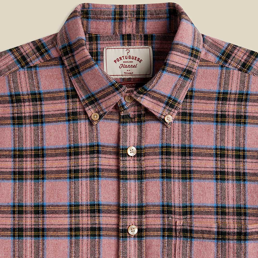 Portuguese Flannel Cais Shirt Pink