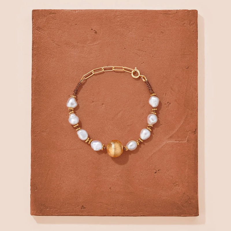 Tityaravy - Bracelet Samhita - Perles d'eau douce