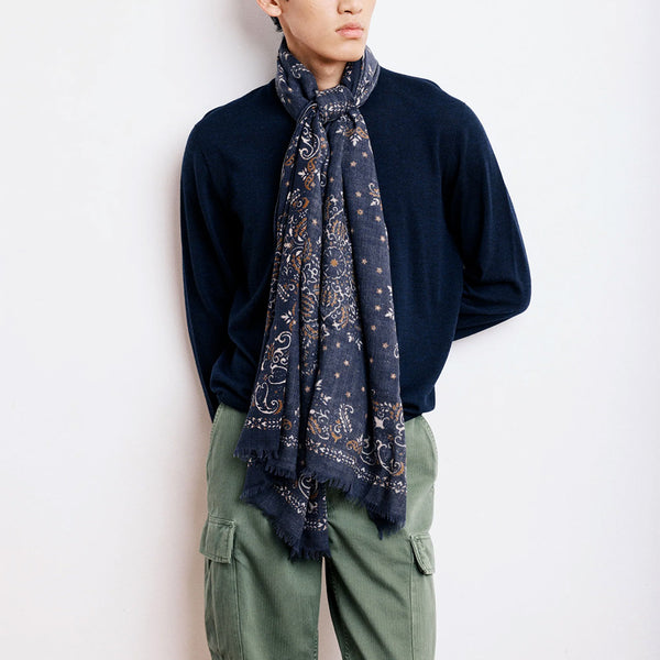 Hartford - Echarpe Bandana - Bleu Marine