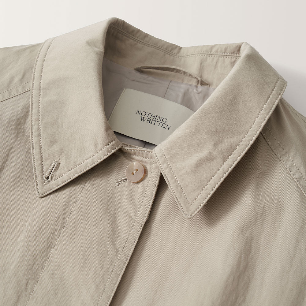 Nothing Written - Oversized Balmacaan Coat - Beige – Merci Paris