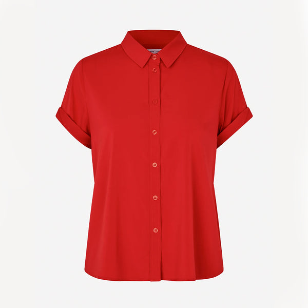 Samsoe Samsoe - Chemise Majan  - Haute Red