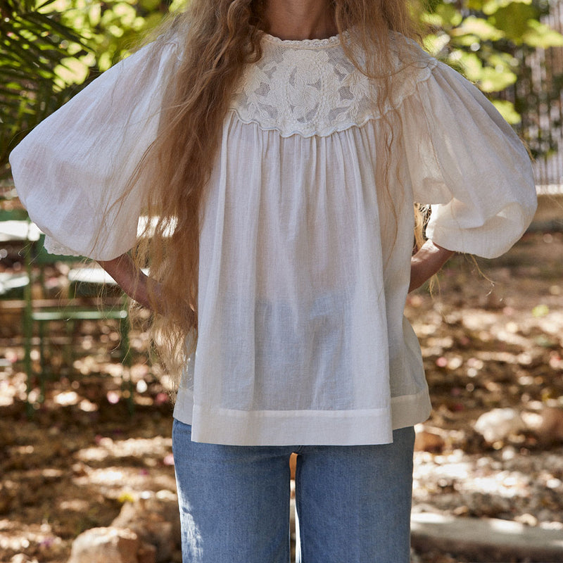 Faune - Blouse Pearl - Blanc