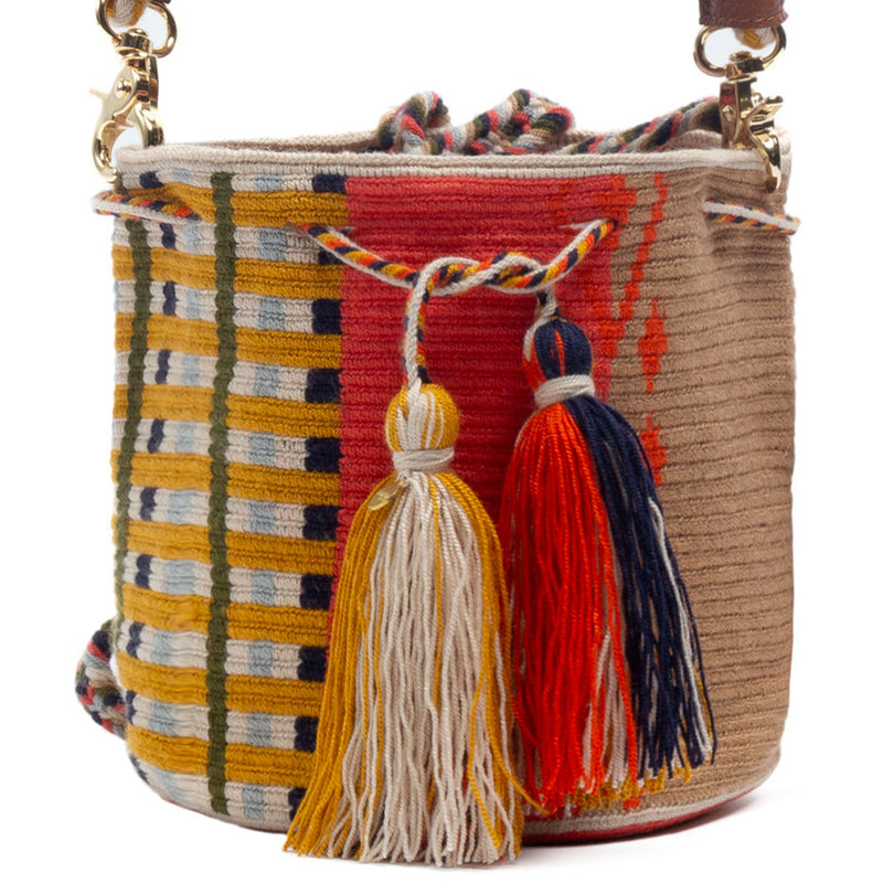 Guanabana - Sac Cross Body Cockatoo - Beige/Orange