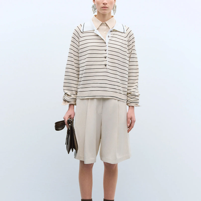 Cordera - Polo Striped - Bleu