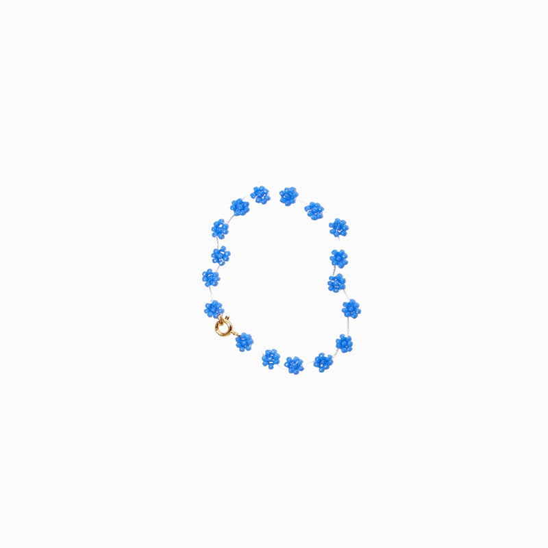 Labro - Bracelet Fiori N°8 - Bleu & Or