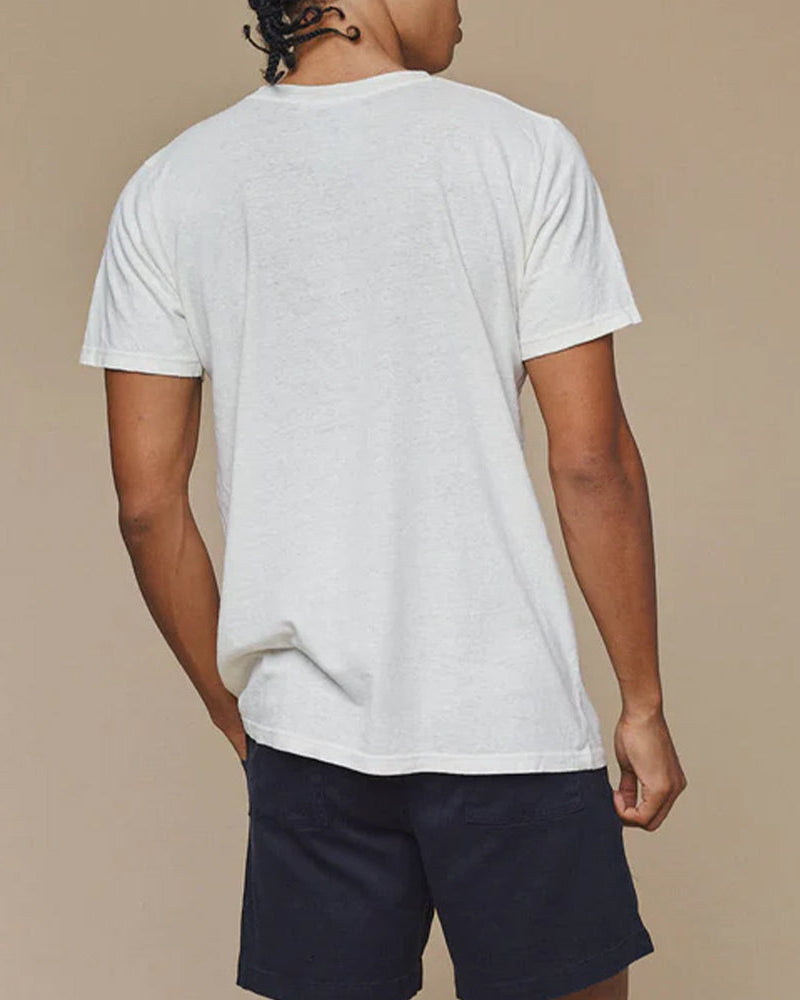 T-shirt Jung - Blanc Washed - Jungmaven - vue 3