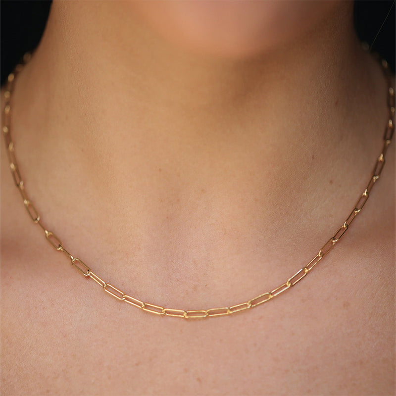 Mara Scalise - Collier Micro Rectangle Chain - Gold
