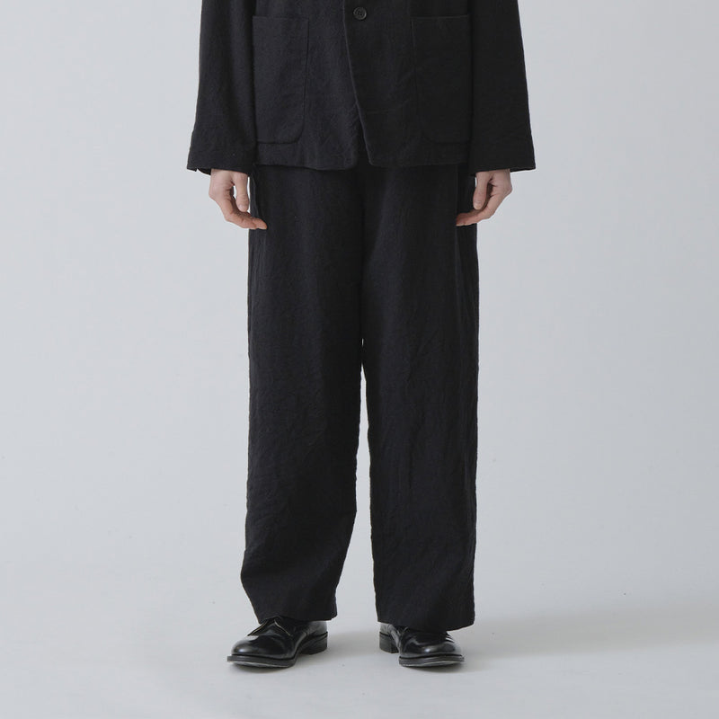 Pas de Calais -  Pantalon Large Laine - Noir