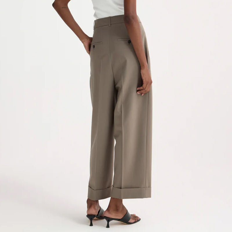 Rohe - Pantalon à revers - Taupe