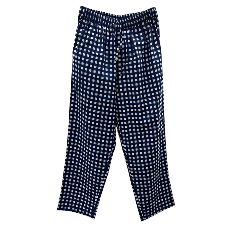 Harago - Pantalon Carreaux - Bleu