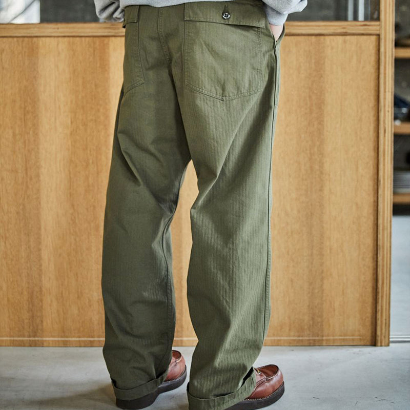 OrSlow - Pantalon à chevrons - Kaki