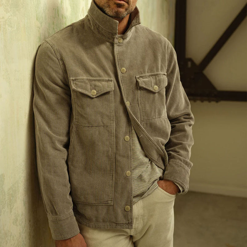 Save Khaki United - Veste Trucker Velours - Mocha