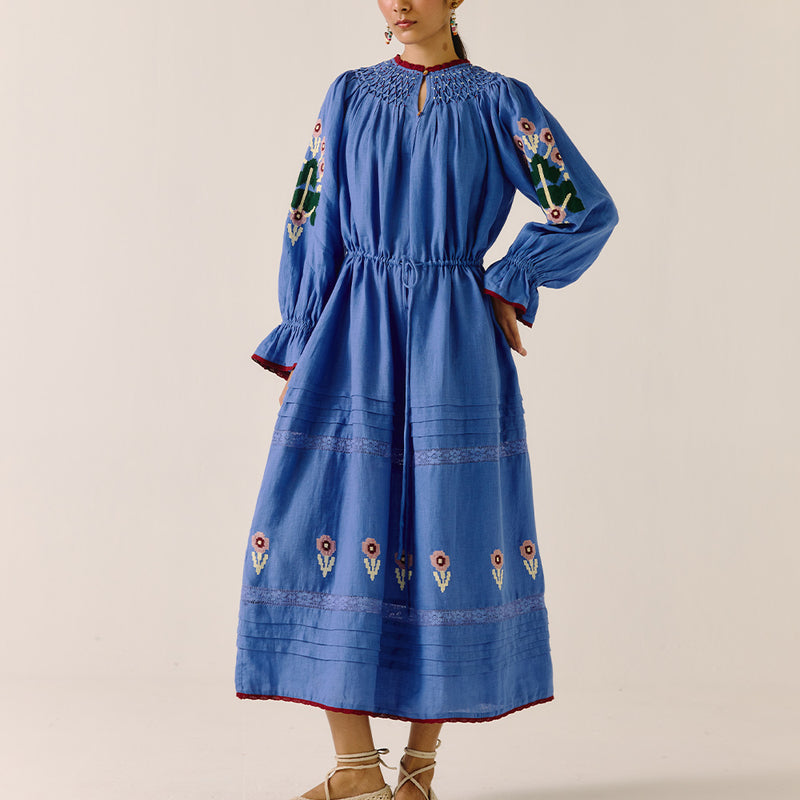 Cord - Robe Edith - Bleu