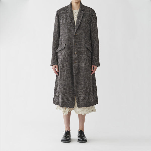 Pas de Calais - Manteau à Carreaux - Marron