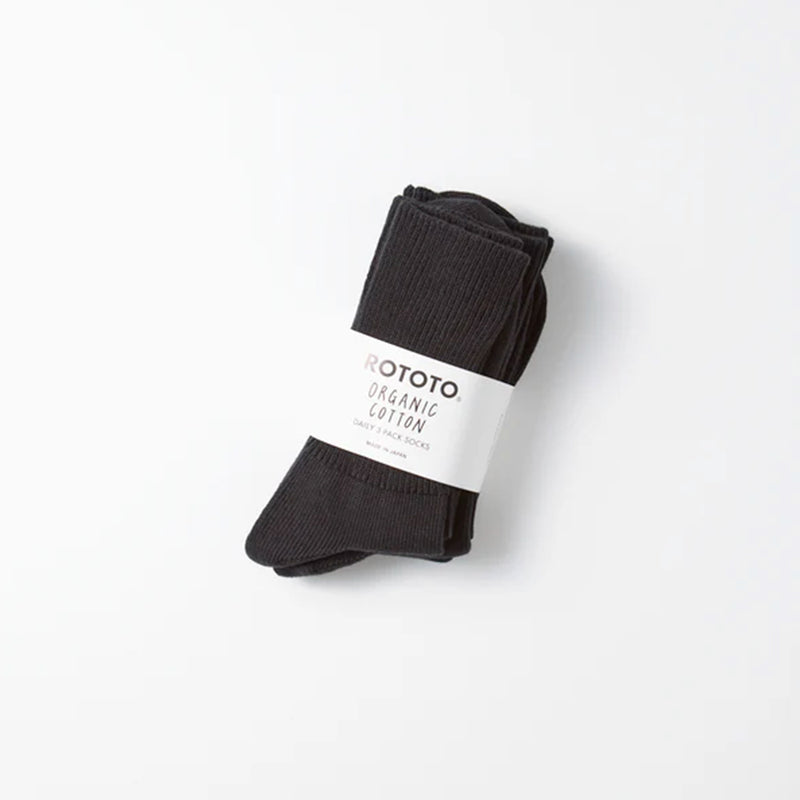 Rototo - Pack 3 chaussettes - Noir