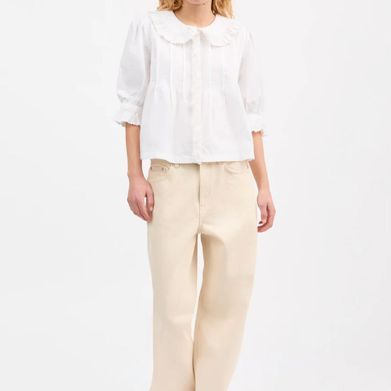 Skall Studio - Blouse Viola - Blanc Optic