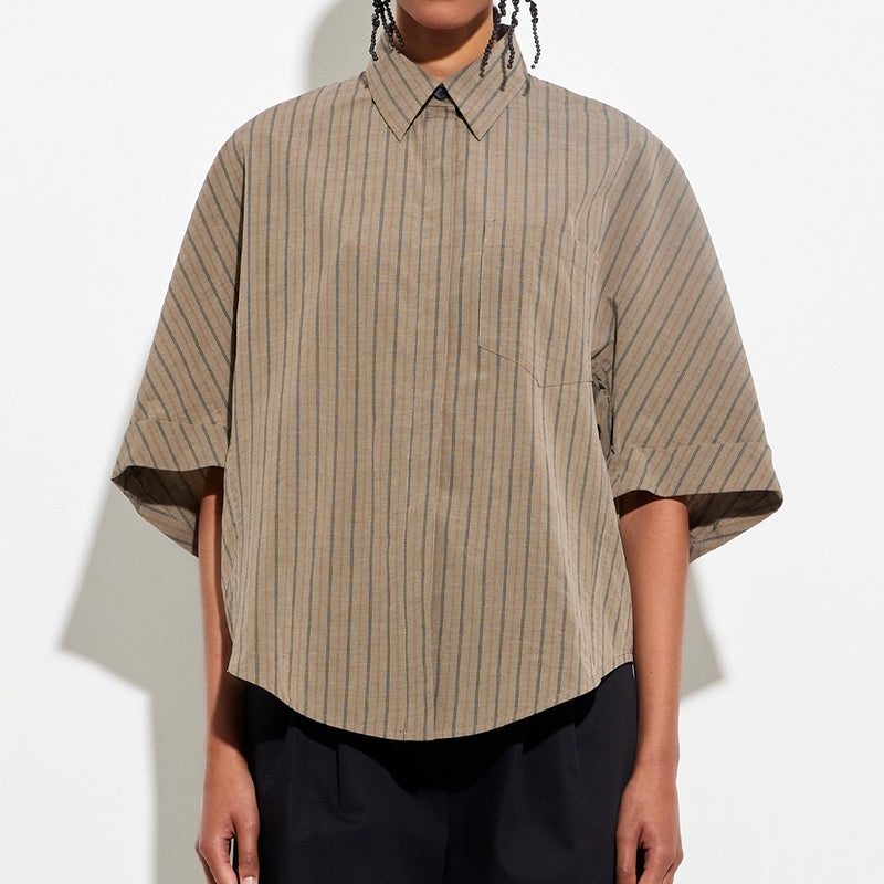 Christian Wijnants - Chemise Tialle - Olive & Marine