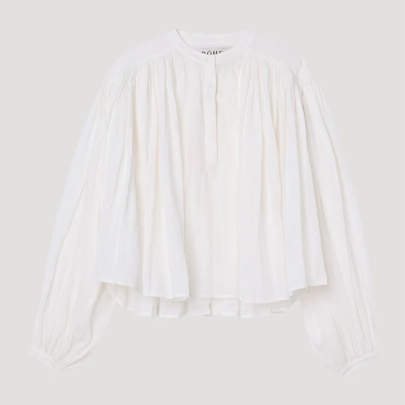 Rohe - Blouse plissée - Blanc