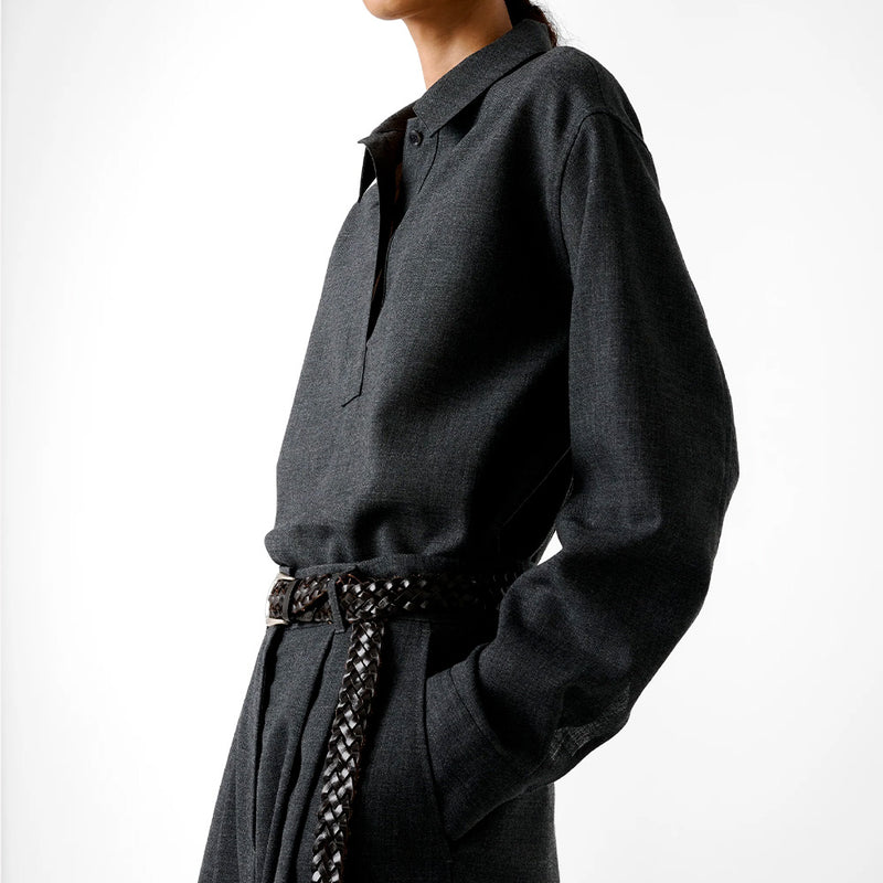 Studio Nicholson - Chemise Pinole - Ardoise Mélangée
