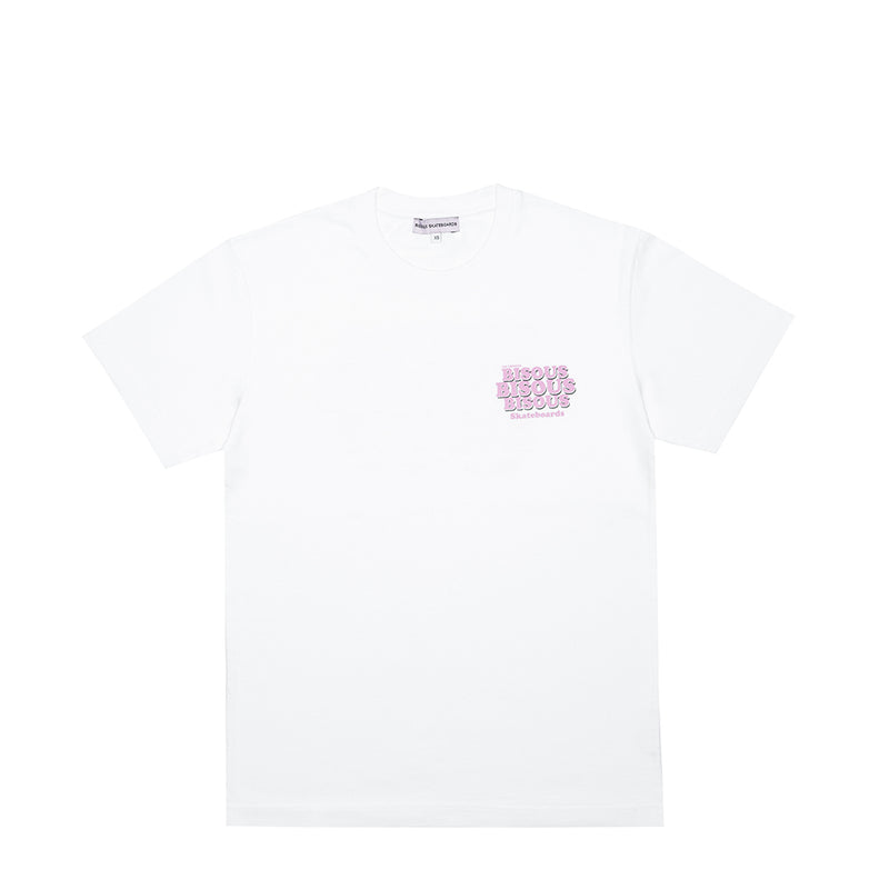 Bisous Skateboard - T-Shirt SS Grease - Blanc