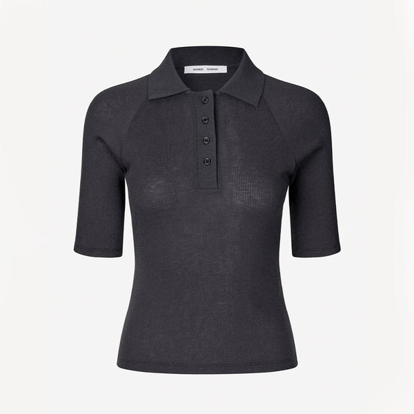 Samsoe Samsoe - Polo Sasonnet - Charcoal Art