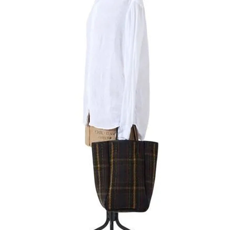 Amiacalva - Sac Cabas en Coton huilé - Tissu écossais
