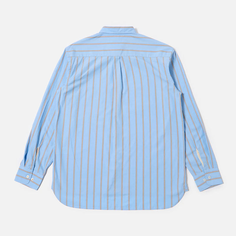 Universal Works - Chemise Lazy Day - Bleu à rayures