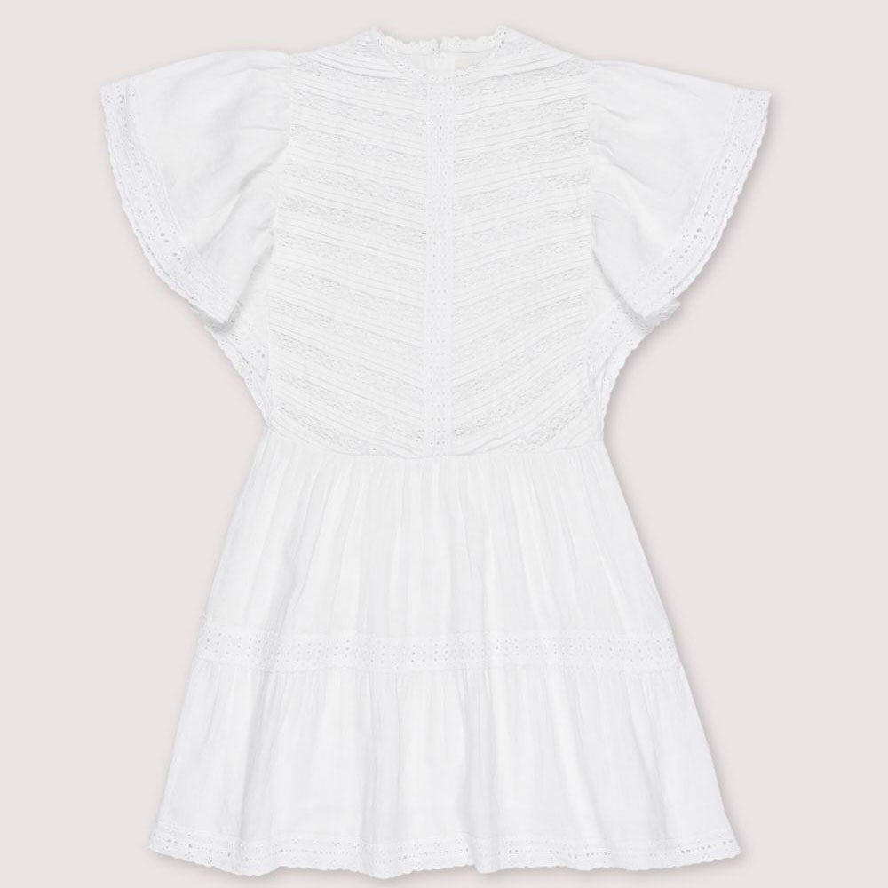 The New Society - Downey Dress - White