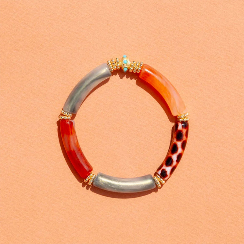 Juhu - Bracelet Juhu - Gris, Léo & Orange