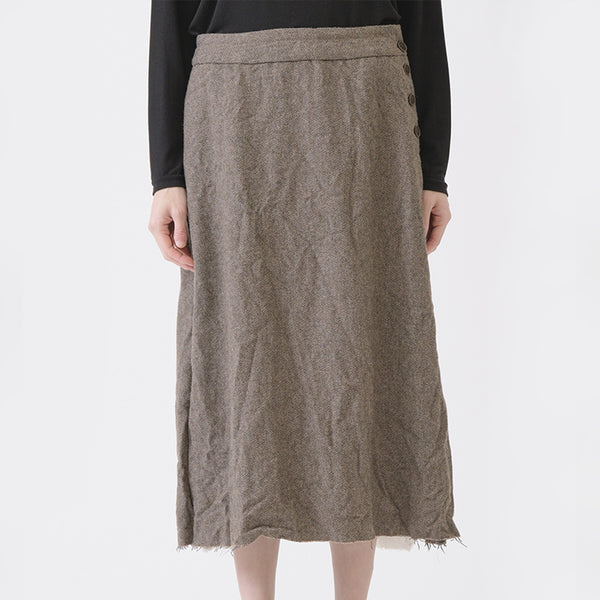 Pas de Calais -  Jupe Semi-évasée Chevrons - Beige
