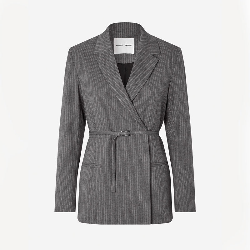 Samsoe Samsoe - Veste Ceinture Salot - Dark Gull Gray