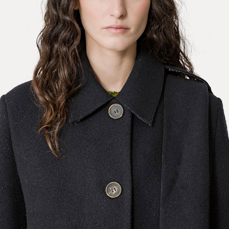 forte_forte - Manteau long - Noir