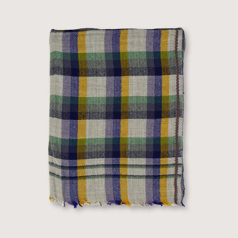 Plaid en laine n°82 - Kaki - Moismont