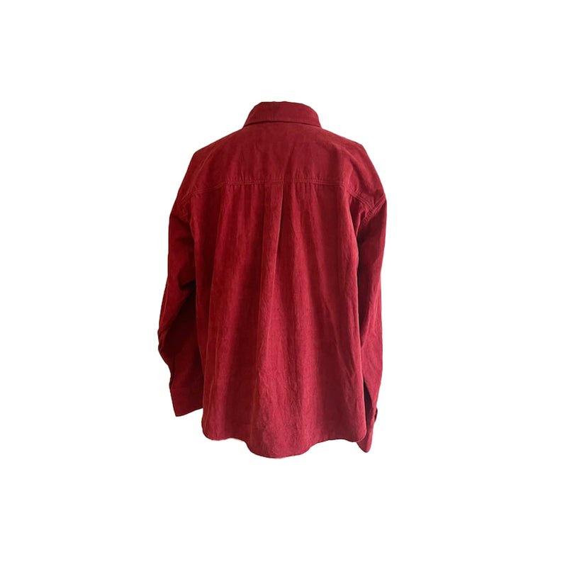 Sarahwear - Chemise Ranch en velours côtelé – Rouge
