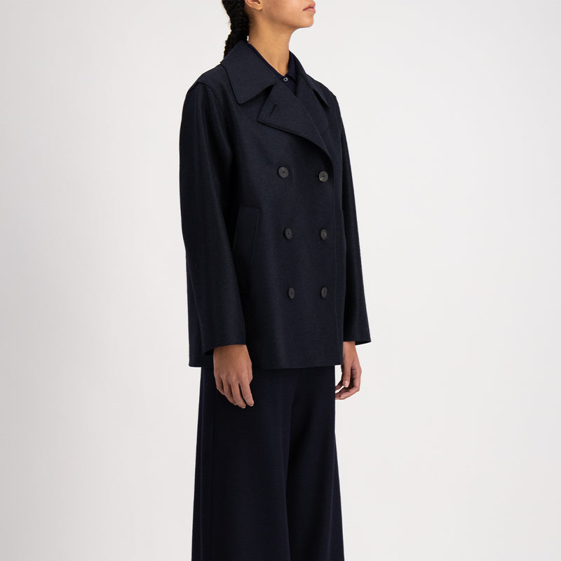 Harris Wharf London - Manteau long Peacoat - Marine