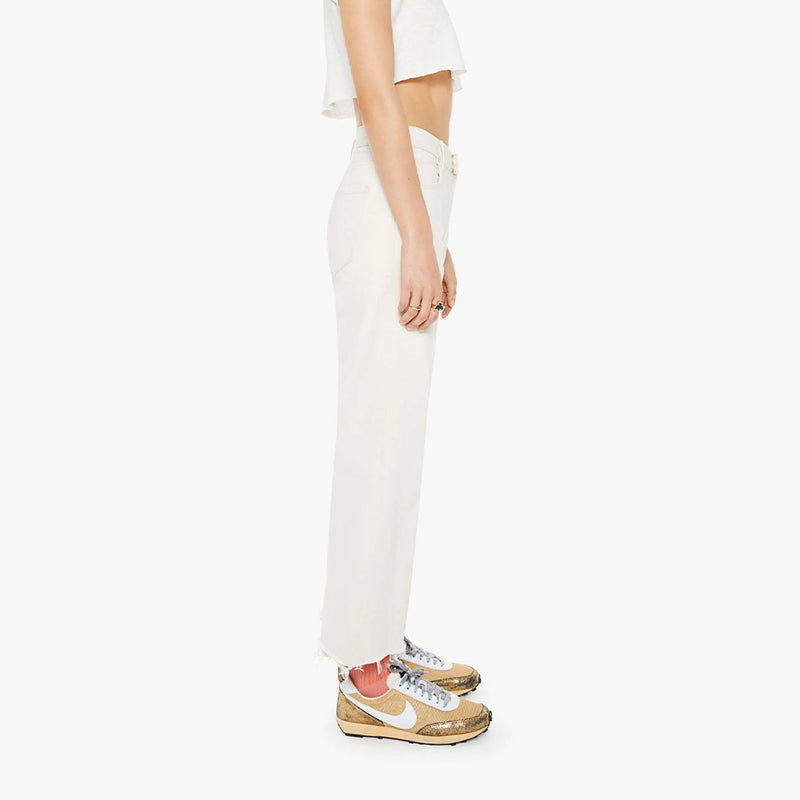 Mother - Jean The Mid Rise Maven Ankle Fray - Blanc Act Natural